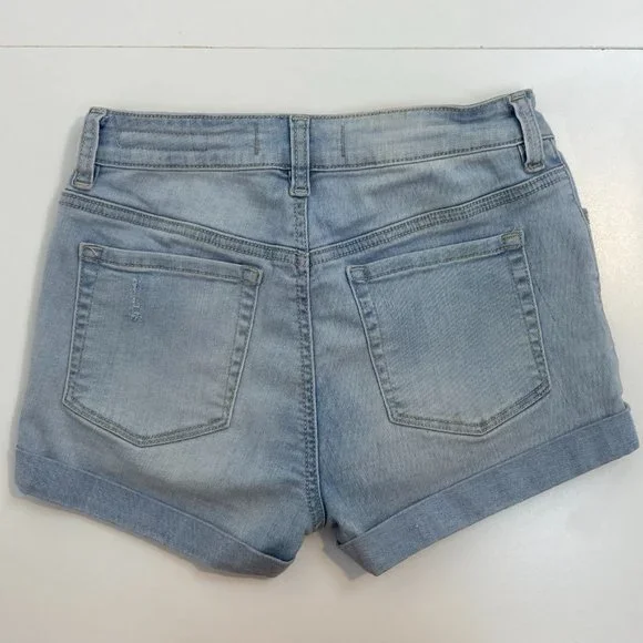 PacSun High-Rise Super Stretch Shortie Shorts Lace Up - Picture 3 of 4
